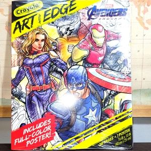 BRAND NEW Marvel Avengers EndGame Crayola With Edge "Collectable Coloring Book"